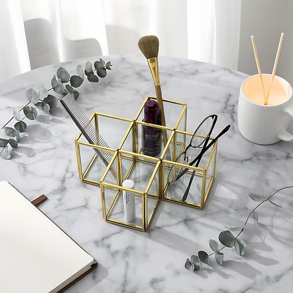 Nordic Combo Desktop Organizer for Makeup, Office Supplies, Jewelry, & More