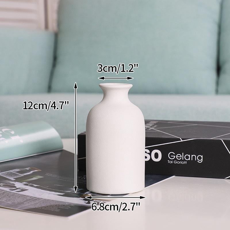 White Ceramic Vases Nordic Decorative Vasen Ornaments Home Living Room Decor Flower Arrangements Sketching Props Desktop Decor