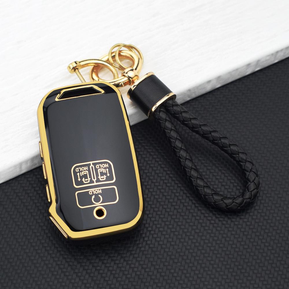TPU Schlüsselanhänger Hülle mit Schlüsselring für Kia Carnival 4. Gen K5 Sportage R Stinger Sorento Cerato 7 Tasten Fernbedienung Schale