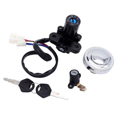 1 Juego de interruptor de encendido de motocicleta + tapa de tanque de combustible + cerradura de cubierta de asiento para Yamaha XVS950 XVS1300CU/CT/BG Midnight Star Kits de motocicleta