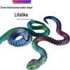 3D Printed Articulated Viper Snake Toy - Full-Body Simulation Figurine, Ideal Children's Gift