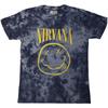 Nirvana Happy Face Blue Stroke Official Tee T-shirt Mens