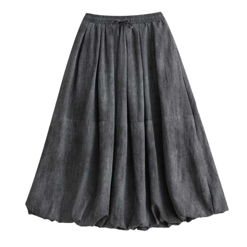 Plus Size High Waist Vintage Spring Autumn Casual Loose Long for Woman Skirts Womens Skirt