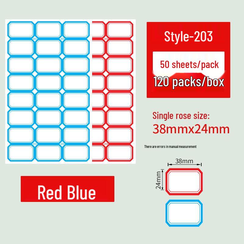 

Self-Adhesive Label for Products, Pricing, Memos, and Handwritten Notes