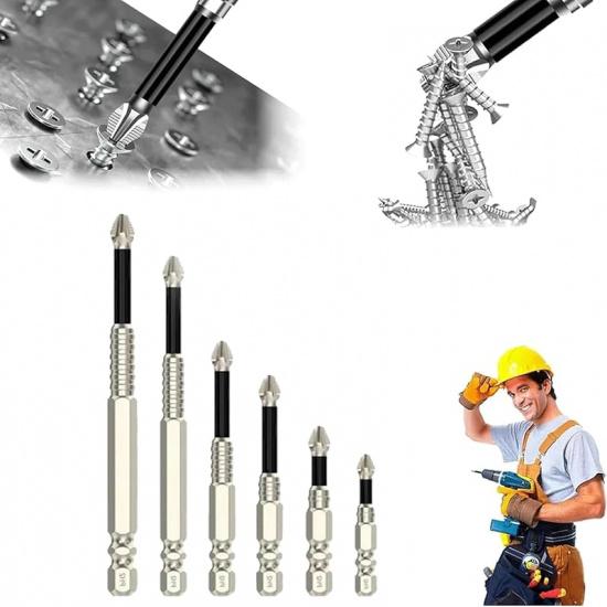 High Magnetic Screwdriver Drill Bit Set, 2025 New Magnetic Screwdriver Bits, Universal Anti Slip Magnetic Electric Screwdriver Set Suitable for Home