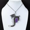 Purpurite Pendant Copper Wire Wrapped Pendant Dragon Pendant Gemstone Pendant Handmade Copper Wire Jewelry Anniversary Gift Elegant Pendant