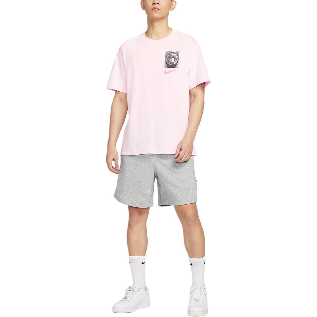 Nike Comfortable Fashionable Casual Versatile Short Sleeve T-Shirt Men Tops Foam-Pink HJ3326-663