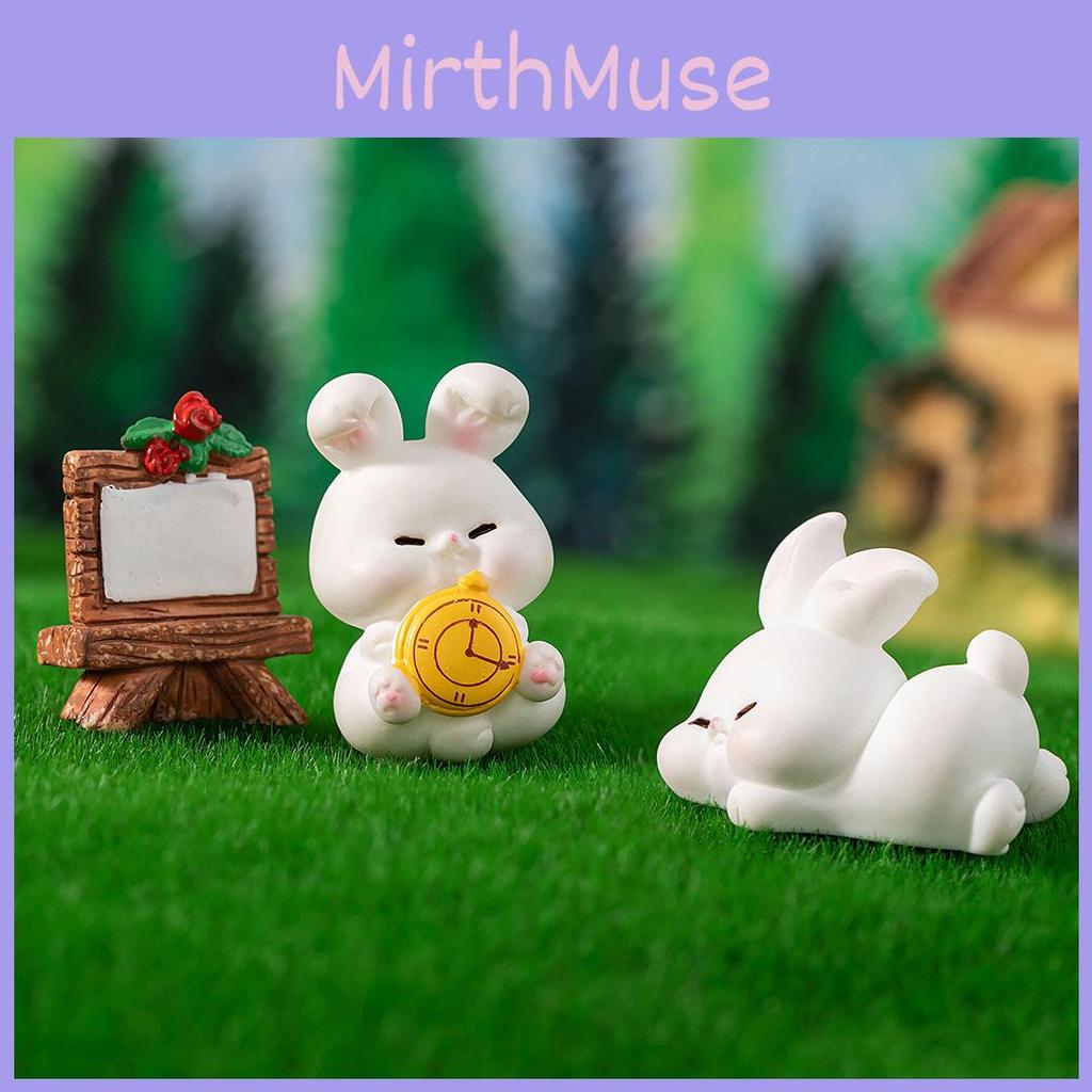 Lovely Cartoon Bunny Resin Decoration Perfect For Diy Projects And Home Decor