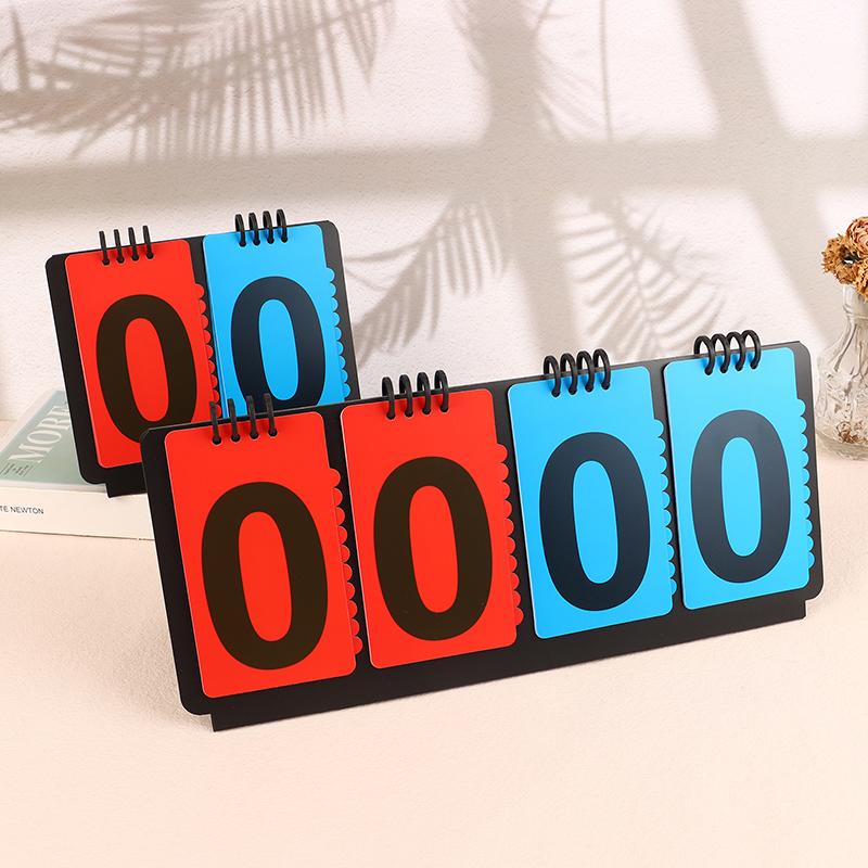Sports Scoreboard Manual Score Flip Cards Score Counter For Baseball Coaches Tennis Ball Basketball Football Volleyball Sports