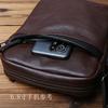 NZPJ Vintage Genuine Leather Men’s Shoulder Bag Top Grain Cowhide Crossbody Bag Trendy Men’s Bag  For 10-inch IPad