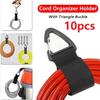 Car Cord Organizer Holder 10/5/1pcs Triangle Buckle Power Storager Wire Manager Nylon Heavy Storage Straps For Cables And Hoses