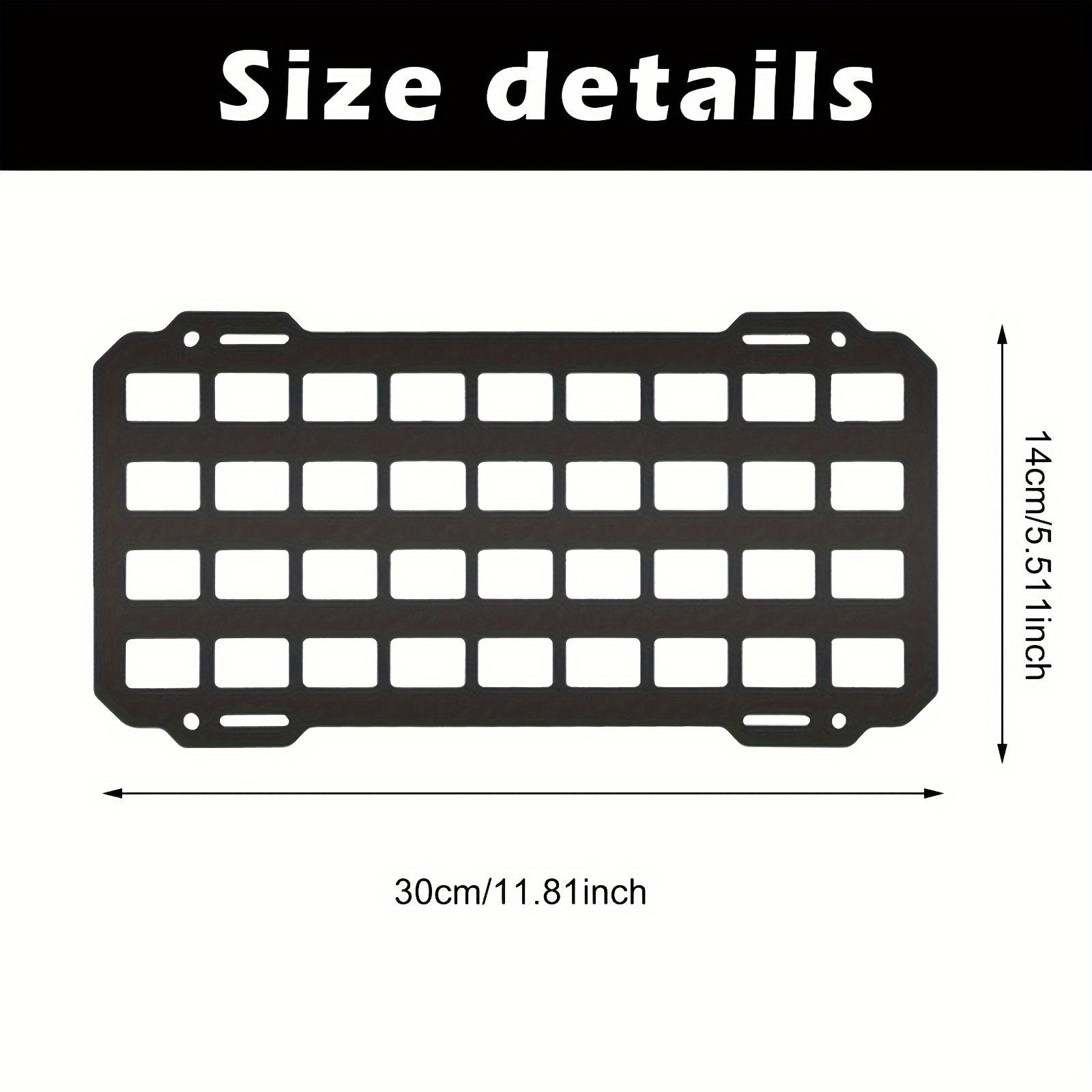 Tactical Sun Visor Organizer - Car Accessory with MOLLE System for Interior Storage And Organization чёрный