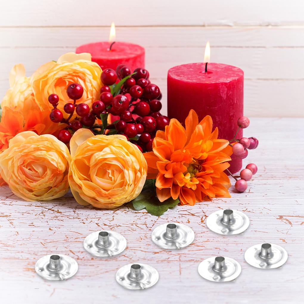 1 Bag Candle Base Rustproof Wick Clips Wick Clips Streamlined Design Smooth Brace Strong Flexibility for DIY Handicrafts