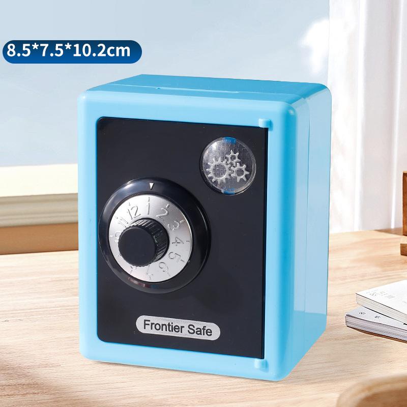 

Вращающаяся Копилка с Паролем Мини Копилка для Монет Коробки для Денег Кодовый Замок Копилка для Монет Купюр Касса Сейф Детская Игрушка синий