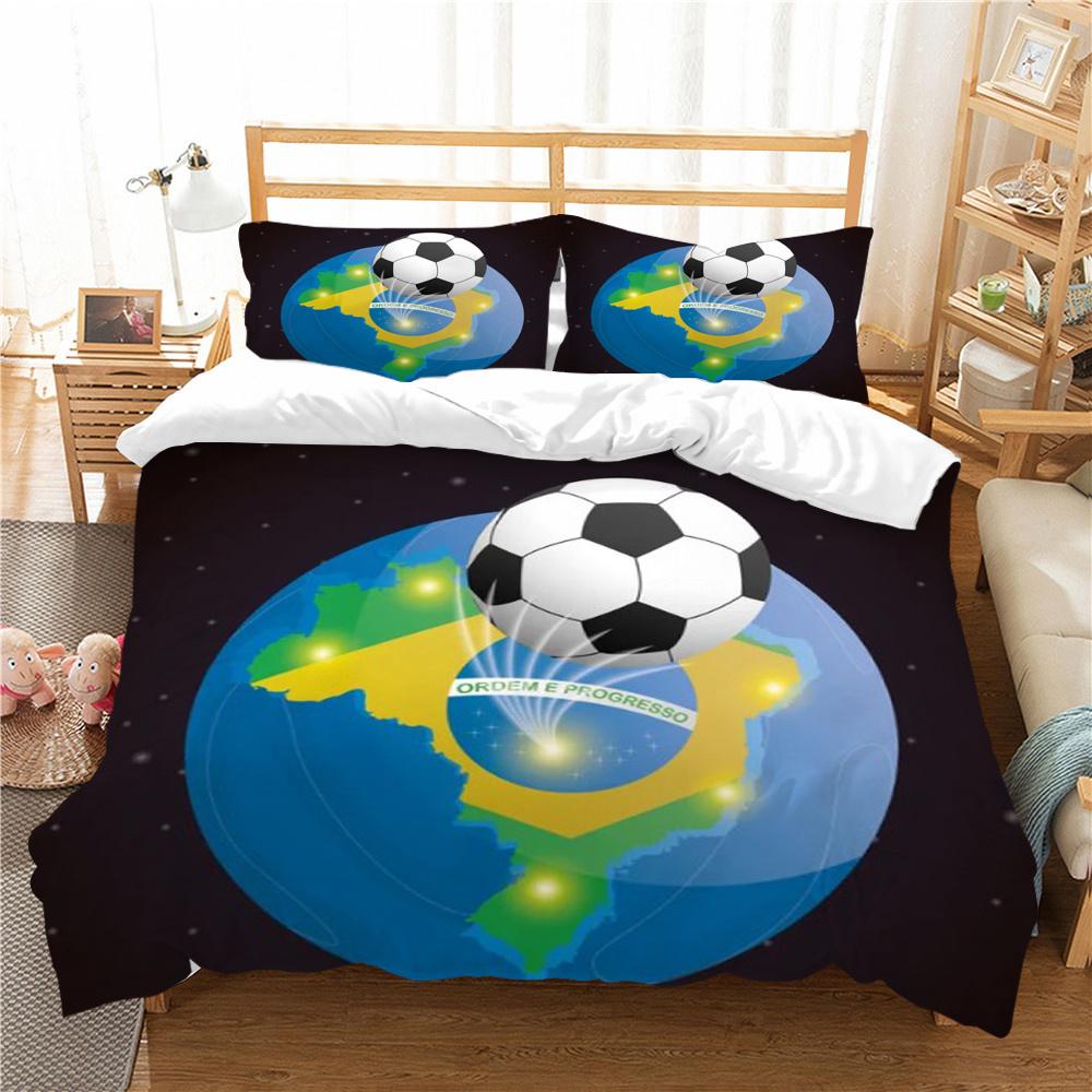 Football Bedding Cover Unique Design Home Bedspreads Polyester King Size Bedding Highly Duvet Cover Sets Soft Bed Sets