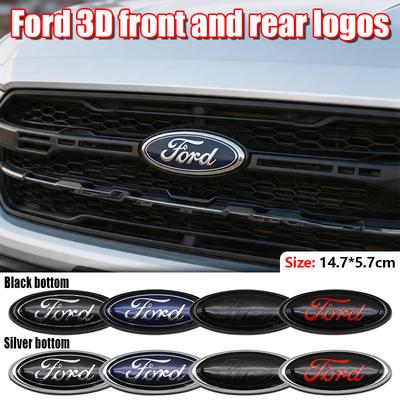ABS 14.7x5.7cm Car Front Logo Hood Logo with Clutch Badge Sticker MondeoFocus Fusion Fusion MK2 MK4 F150 F250 Badge Styling