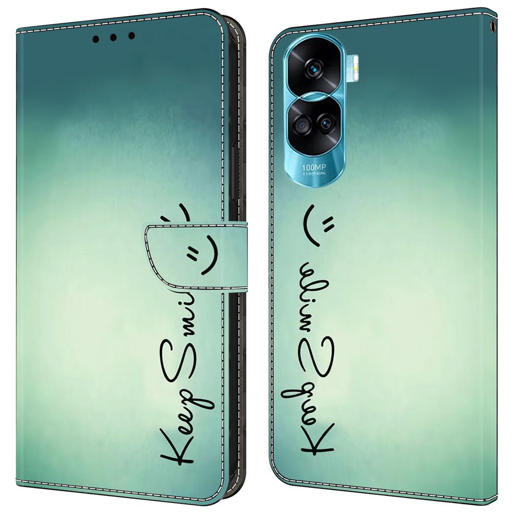 Für Honor 90 Lite 5G/X50i 5G Hüllen Magnetische Handyhülle Musterdruck Brieftasche Kratzfeste Handyhülle