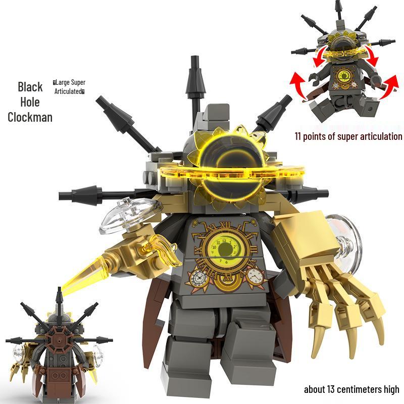 2024 Articulated Monitor Man for LEGO-Compatible Skibidi Toilet Figure Building Sets