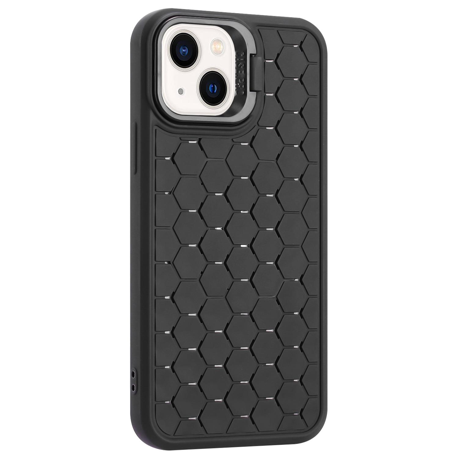 

For iPhone 15 Plus Case Heat Dissipation TPU Magnetic Attraction Phone Cover Black
