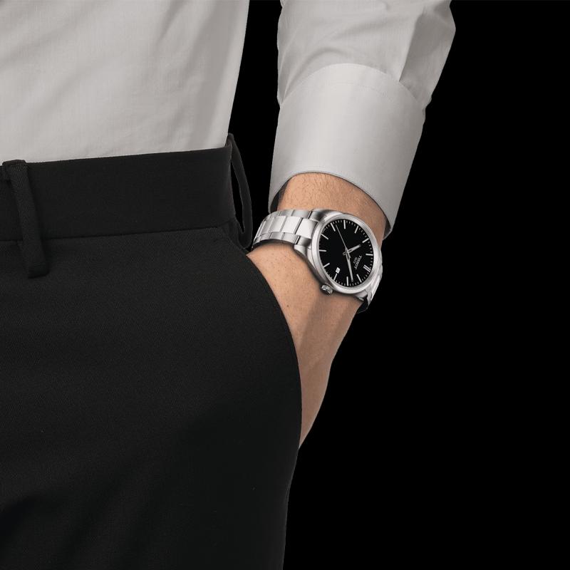TISSOT PR100 Collection Quartz Movement 100m Water Resistance Men's Watches Watch 40mm Black Dial T150.410.11.051.00