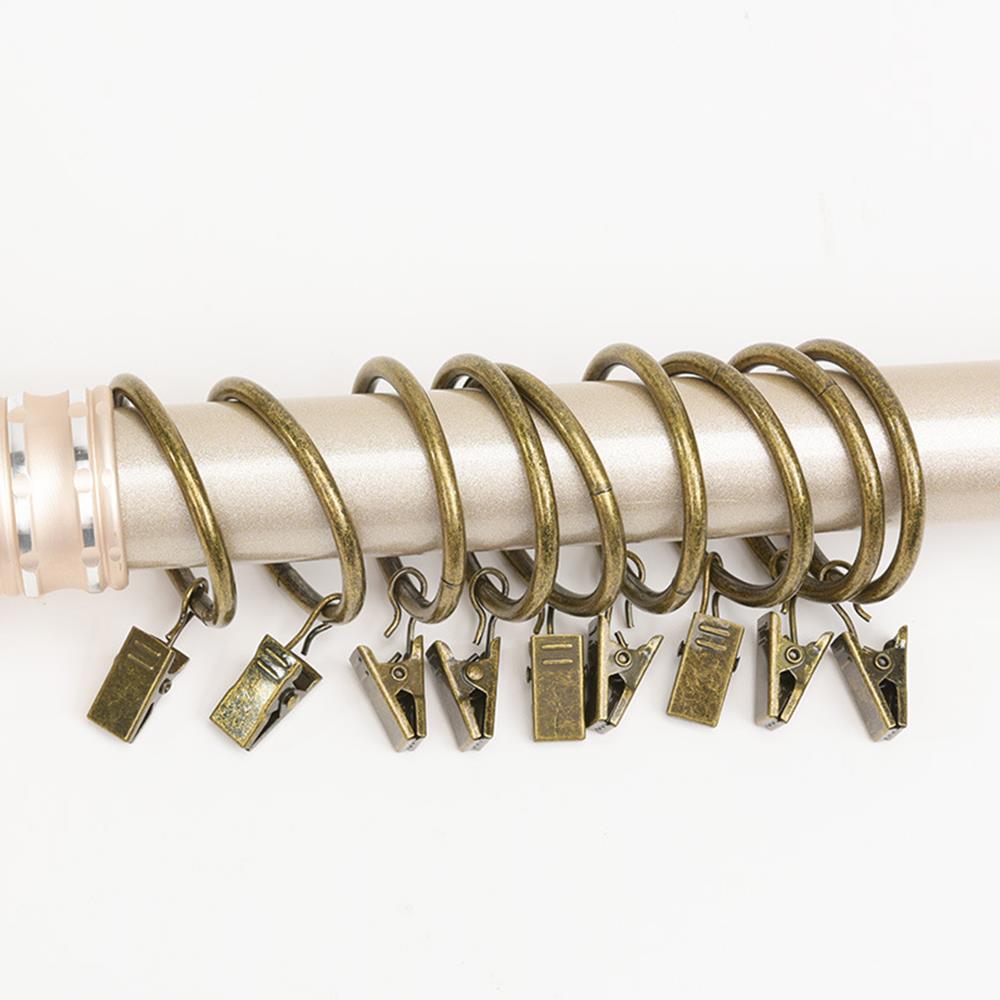10PCS Metal Curtain Rings Eyelet 38mm Internal Diameter Hanging Hooks Curtain Accessories Durable Window Curtain Hook Clips