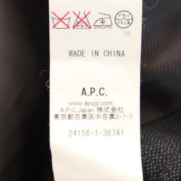 A.P.C. wool blend tailored jacket XS Navy Men's Used