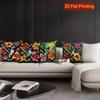 2D Tropical Hummingbird Floral Throw Pillow Covers Pattern Cushion Cover Suitable For Sofa Bedroom Car Pillow Cover