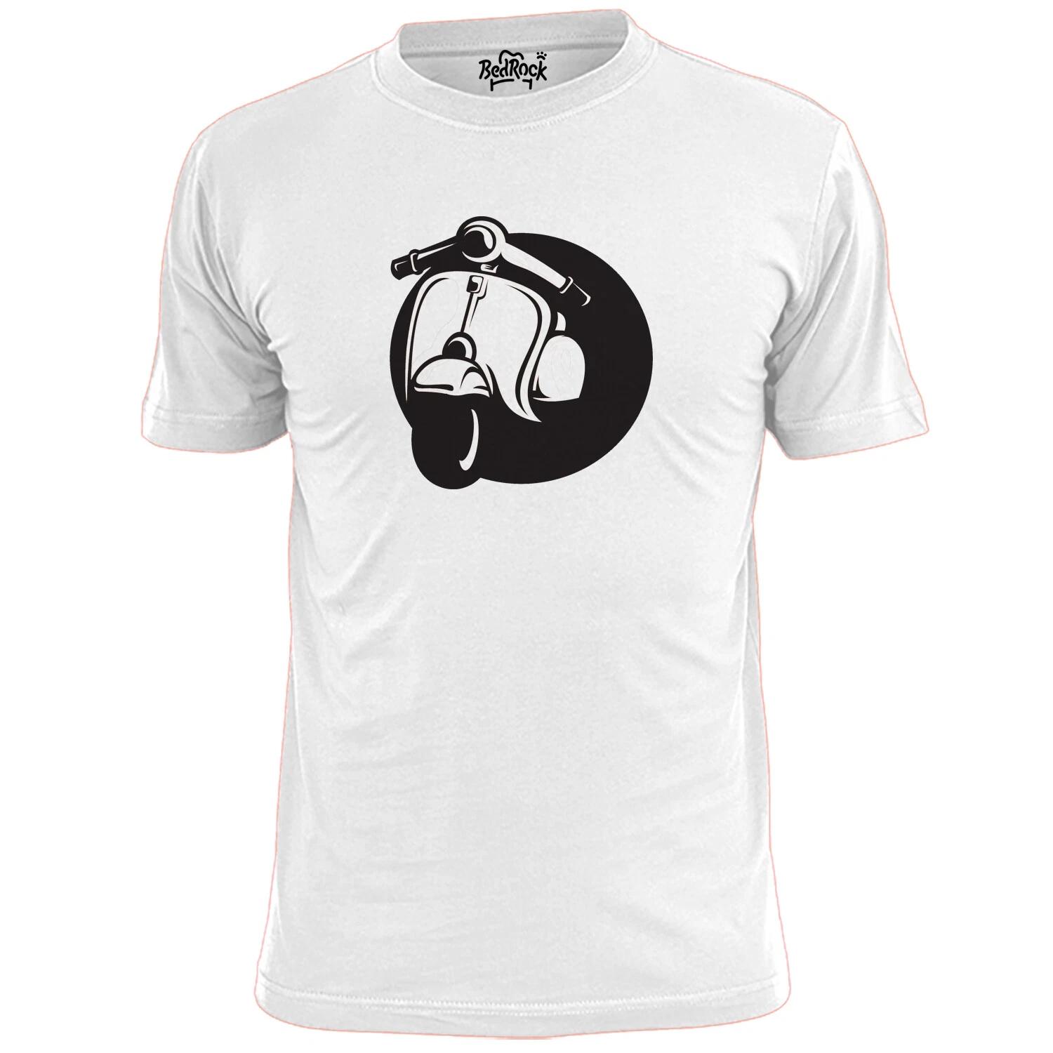 Mens Simple Scooter Design T shirt Mod Vespa Lambretta Weller Jam 3XL