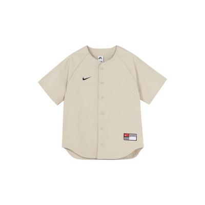 Nike SB Vyšívané Logo Jednoradové Rovný Střih Baseballový Dres Unisex Vrcholy Hořčicová DQ6283-206