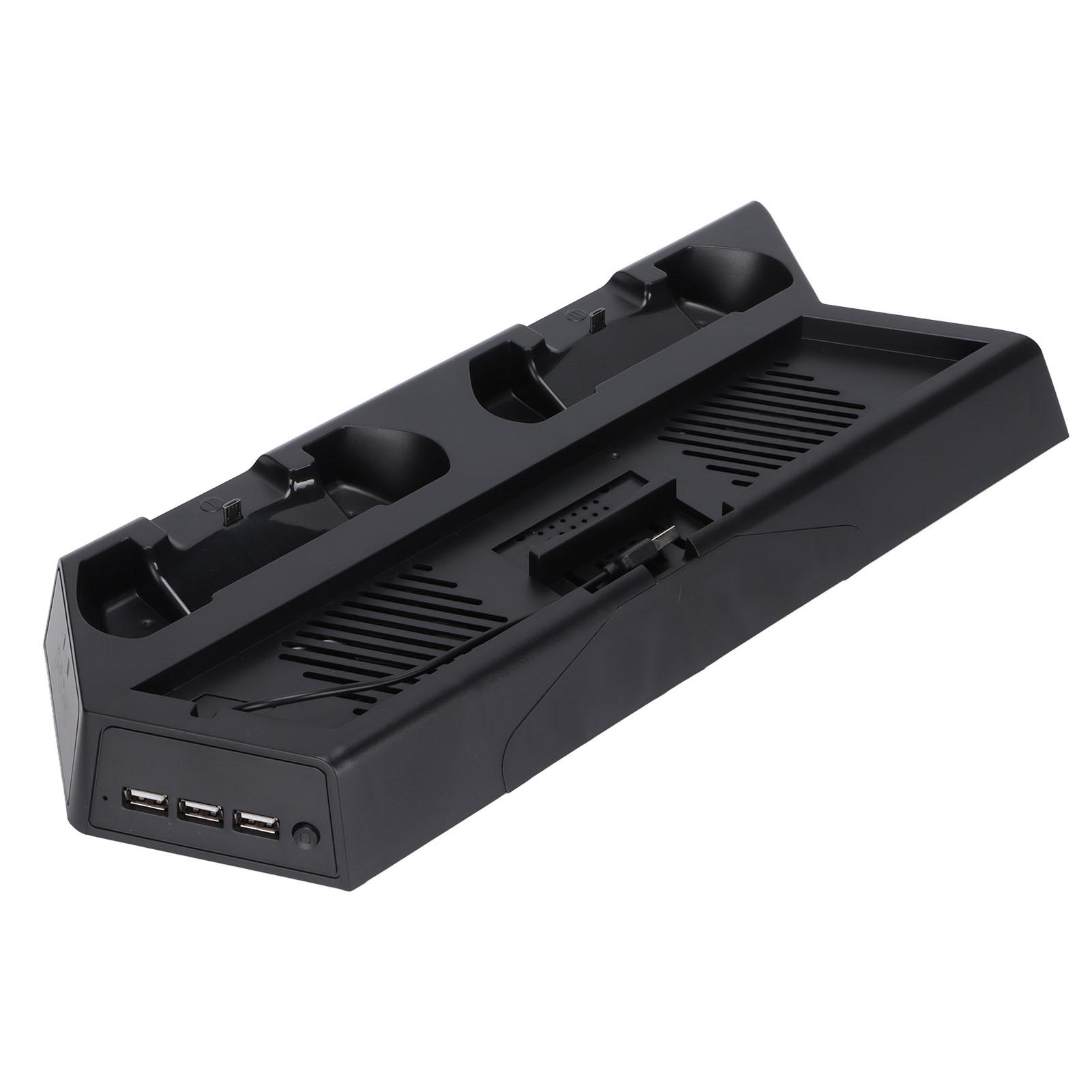 

Многофункциональная подставка с охлаждающим вентилятором, зарядная станция для 2 контроллеров, вертикальная подставка для хранения 14 игр