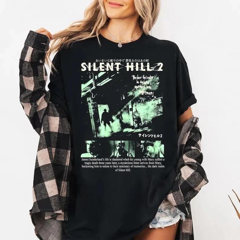 Silent Hill Horror Game T-Shirt Graphic Print Unisex 100% Cotton SILENT HILL 2 4XL