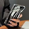 Clear Square Back Tube Case Protection For iPhone 15 Plus 13 11 14 Pro Max 12 16 ProMax Anti-Oxygen,Zebra Stripes Pattern Casing