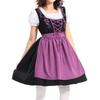 Women's Vintage Dress Solid Color Patchwork Cosplay Dresses