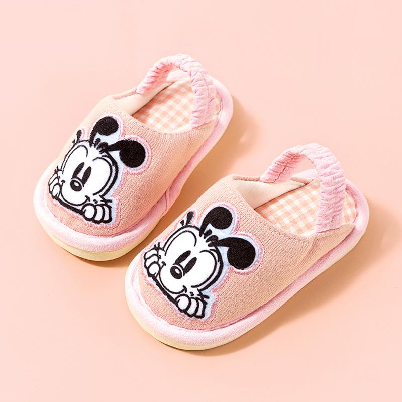 Babu bean children's cloth slippers female treasure spring and autumn indoor winter soft bottom toddler child male 2 years old 3 boys non-slip cotton