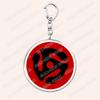 Aesthetic Indie Red Record Music Keychains for Women Accessories Bag Retro Vinyl Label Player Key Chain Fans Gifts Keyrings