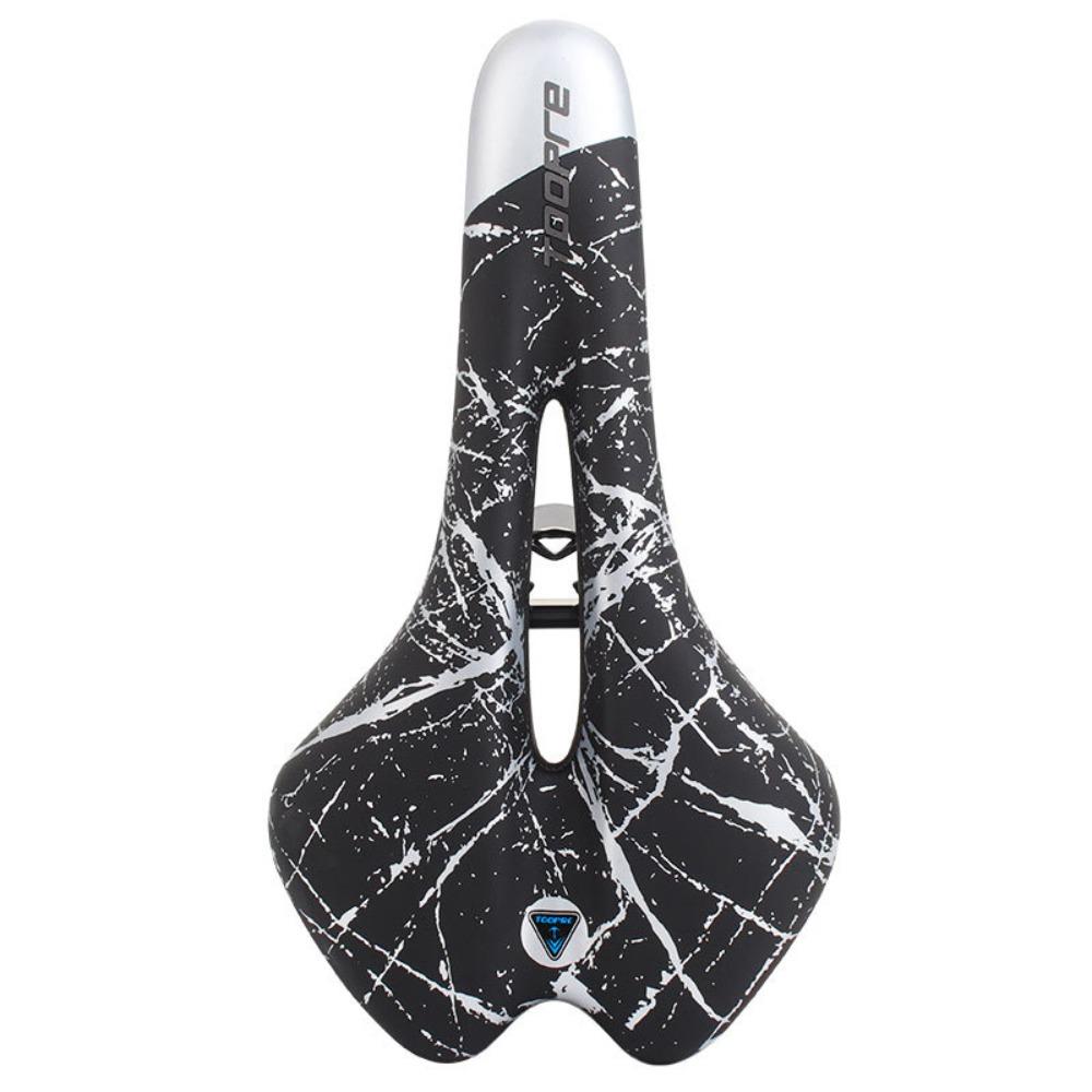 

PU Leather MTB Seat Gel Filled Mountain Road Bike Seat Soft Cycling Cushion срібний