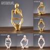 European Style Resin Sculpture For Home Office Desk Decor With Thoughtful Pose