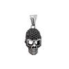 Gotische Hip Hop Totenkopf Anhänger Halsketten Für Männer Edelstahl Punk Mode Skelett Halskette Halloween Schmuck Geschenke Großhandel