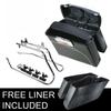 Motorcycle Saddlebag 6x9" Speaker Lids Conversion Bracket For Harley Softail Heritage Deluxe 1984-2017