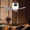 3Gears Ceiling Fans with Lights LED Light Rechargeable Ceiling Fan Portable Air Cooler  Camping