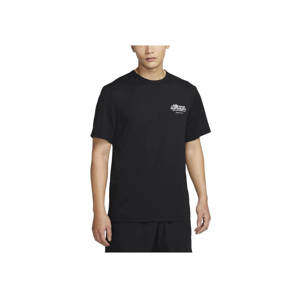 Nike Dri-FIT Yuvarlak Yaka Günlük Nefes Alabilir Kısa Kollu Baskılı Tişört Erkek Üstleri Siyah FN3280-010