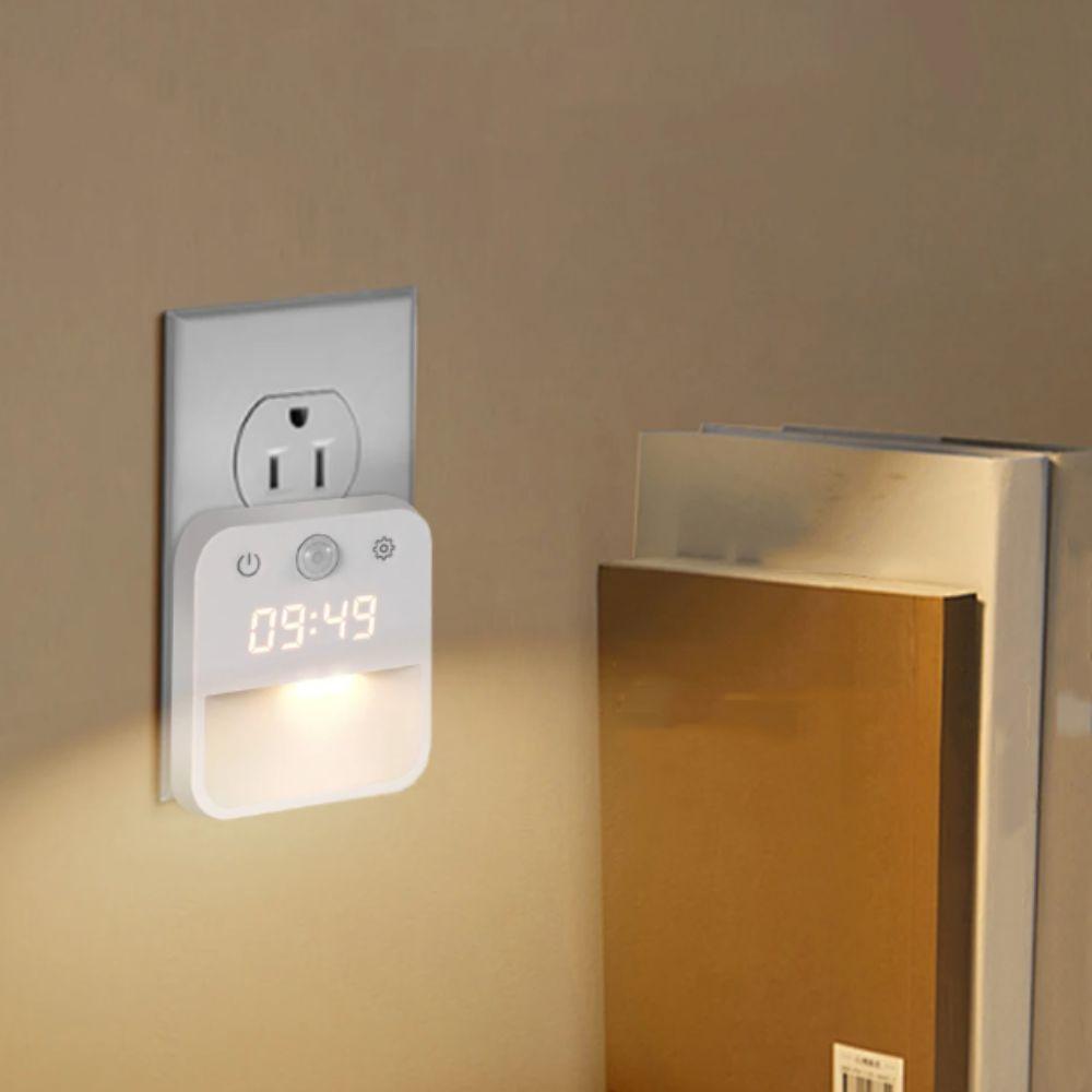 Infinite Dimming Human Body Induction Clock Three Color Switching Clock Display Motion Sensor Clock Warm White