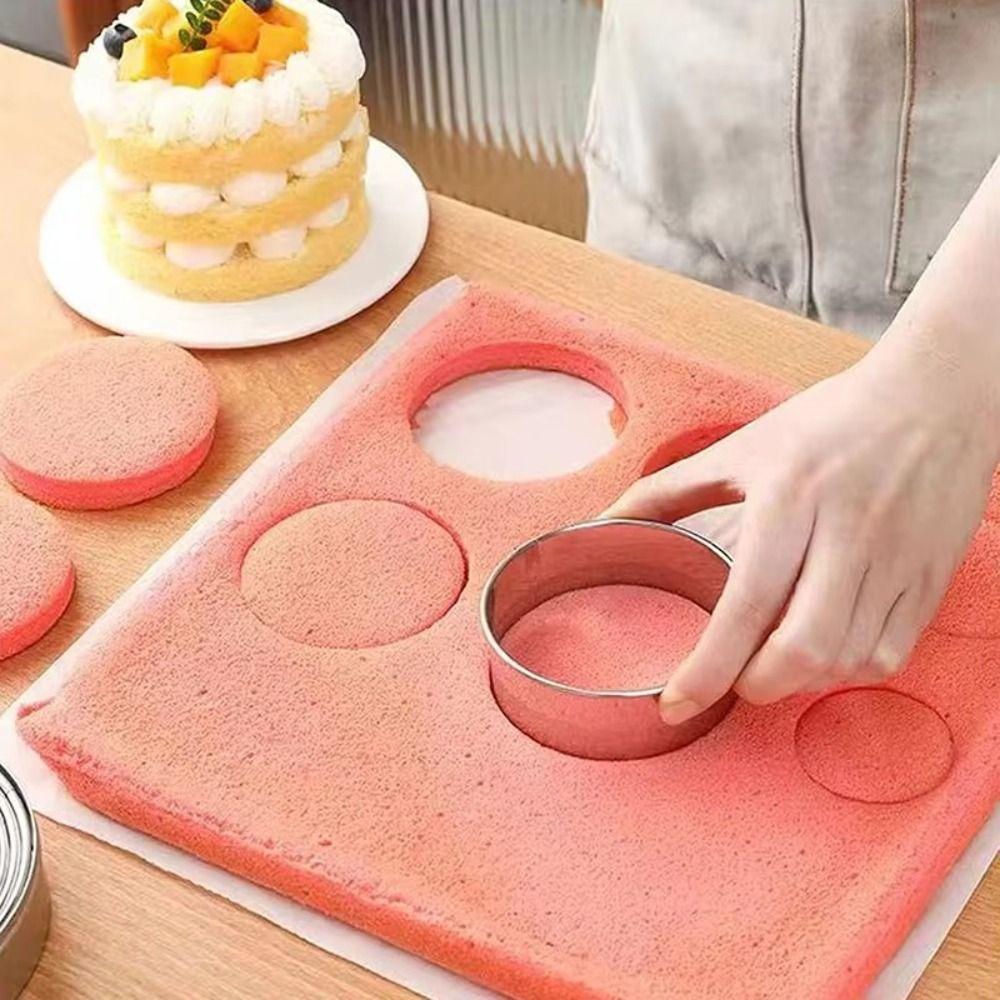 11/12pcs Stainless Steel Biscuit Mold 11/12PCS Set Round Shape Dough Cutter Dumplings Skin Mold Baking Pastry Mold Pastry Making