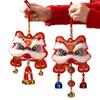 2026 Year of The Horse Festive Lion Dance Hanging Decoration New Spring Design Fu Character Wind Chime Ornament for Living Room