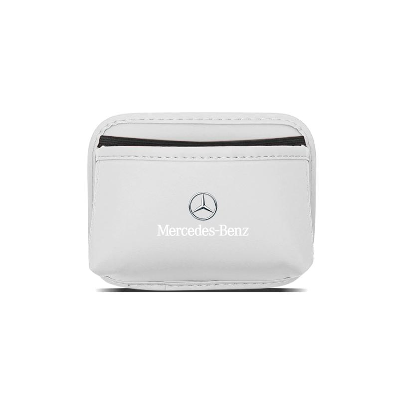 VFO1 Multi-functional Car Storage Box For Benz AMG A/B/C/E/S Class W203 W220 W211 Holder Leather Auto Door Side Case Backseat Bag