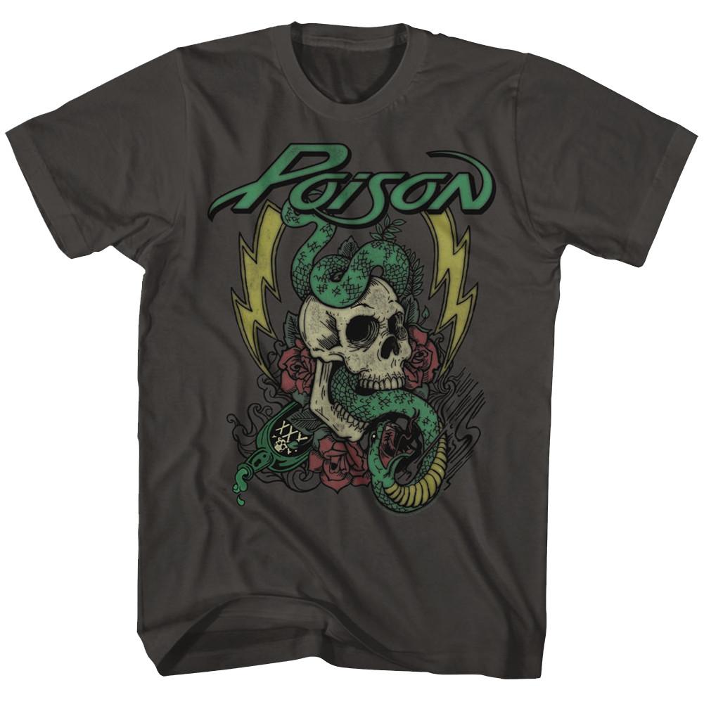 Poison Colored Tattoo Smoke Music Shirt XL