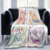 1pc, Duffy and Friends (1) Cozy Flannel Throw Blanket Perfect Gift for Bedroom, Living Room, Travel, Camping, Car