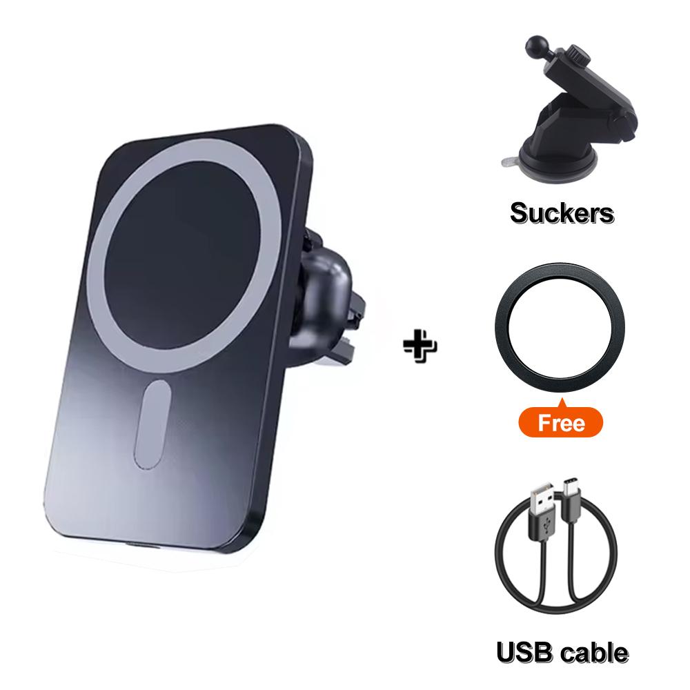 iPhone Wireless Charger Holder for Iphone Charger Car Wireless Charging Cradle with Suction Cup Holder Fast Macsafe Car Charger
