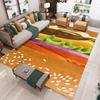 Cartoon Food Print Rug Cute Toast Egg Design Non Slip Living Room Bedroom Floor Mat  Carpets for Bed Room  Decoration Chambre