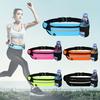 Reflective Multi-Functional Running Waist Bag with Phone Pocket and Bottle Holder, Zipper Closure, Durable Polyester - Ideal for Hiking